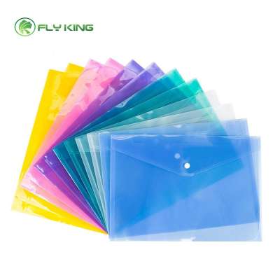 self adhesive pockets plastic pp document wallet transparent cover a4