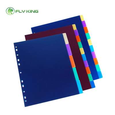 A4/A5 plastic file dividers for folder pp plastic dividers