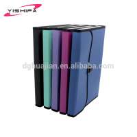 office stationery custom PP pockets file folder expanding file with handle locking closure