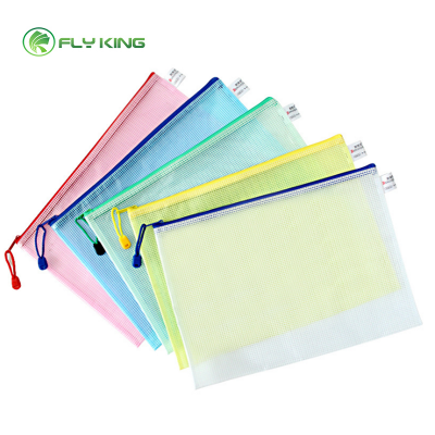 office supply pvc mesh zipper document bag plastic document bag a4 document pvc mesh